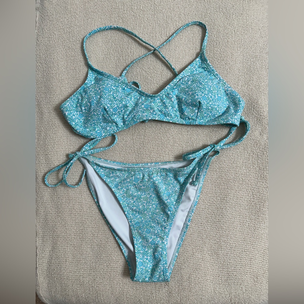 Cotton On Body Turquoise Floral Bikini